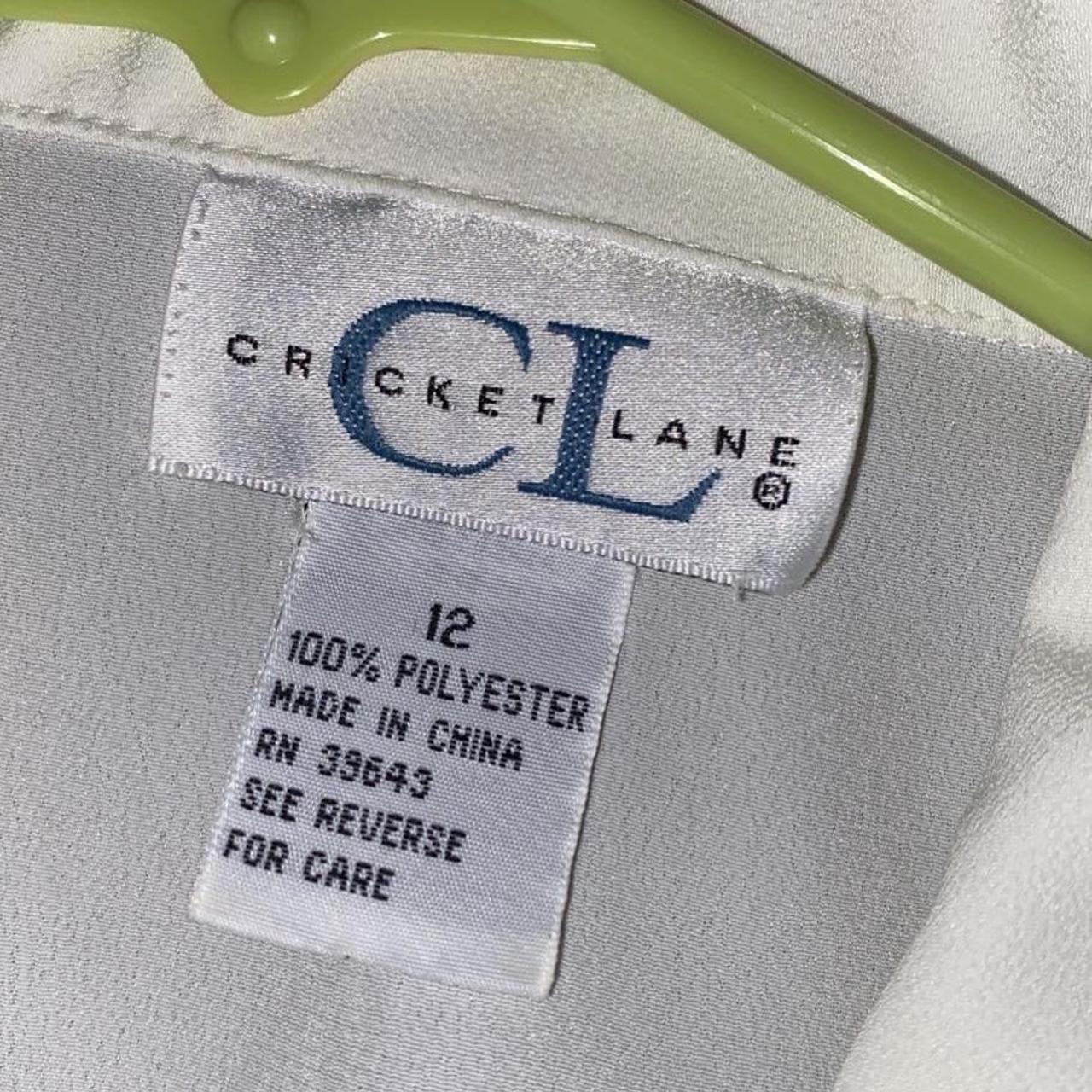 Cricket Lane Women's Cream and White Blouse Depop