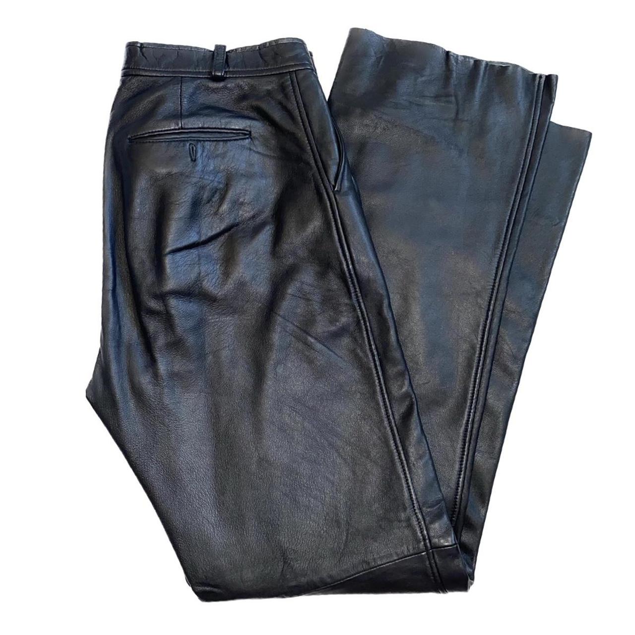 Wilson’s Leather Men's Black Trousers | Depop