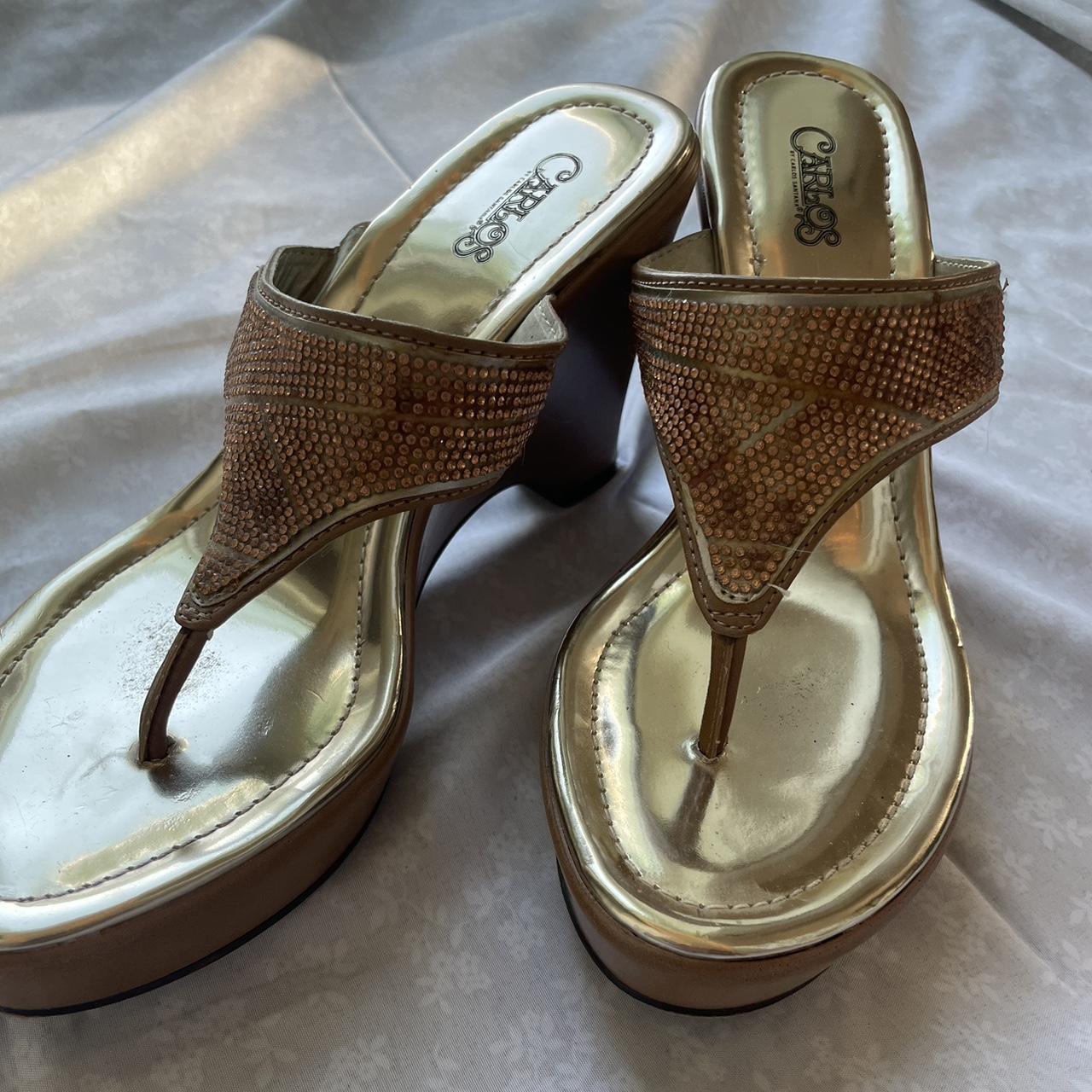 adorable y2k heel sandals. they have a pretty gem... - Depop