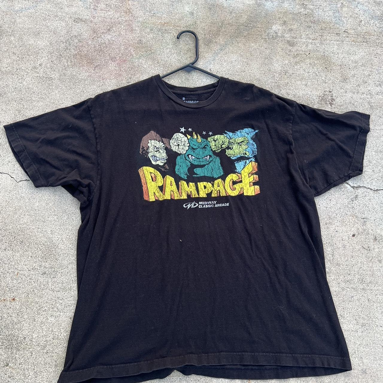 -Vintage Rampage T-Shirt -Fits Big -Print Has... - Depop