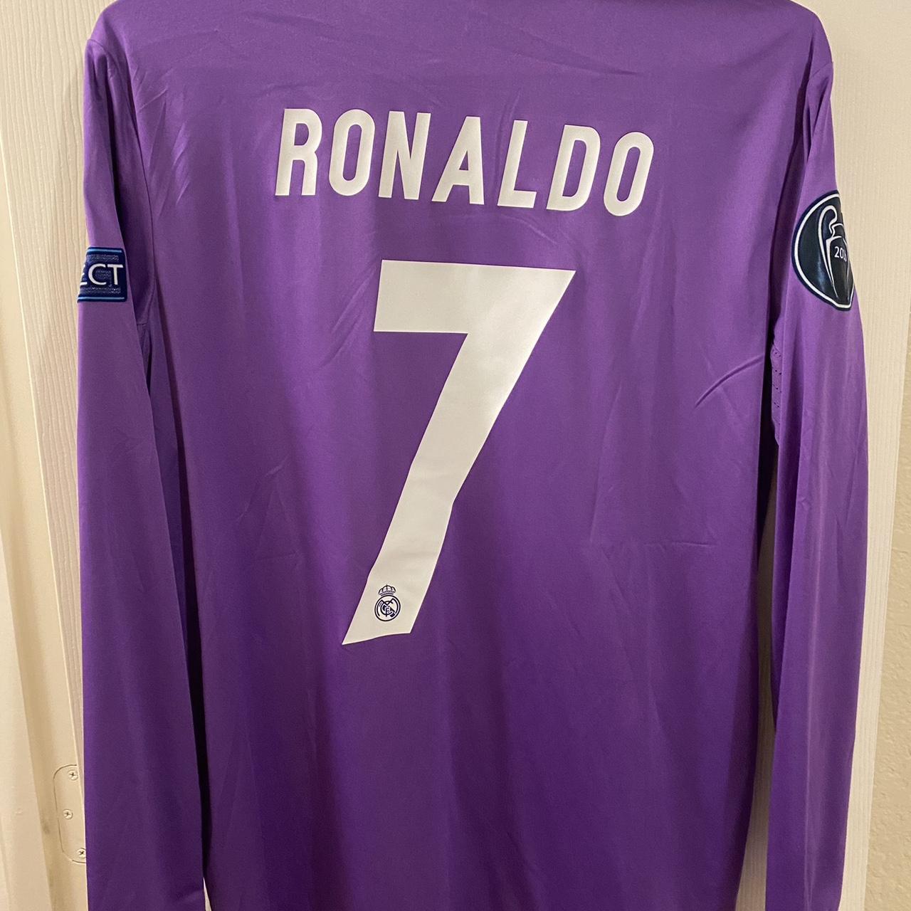 Cristiano ronaldo 2017 real madrid ucl final jersey - Depop