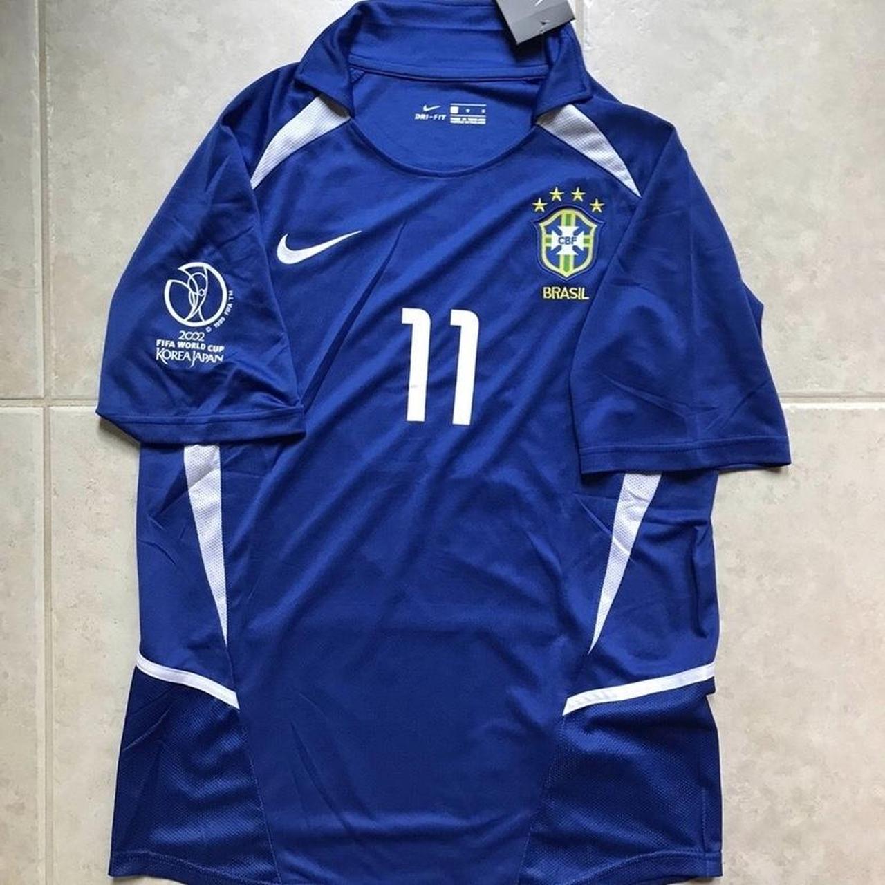 NWT Ronaldinho 2002 brazil world cup jersey - Depop