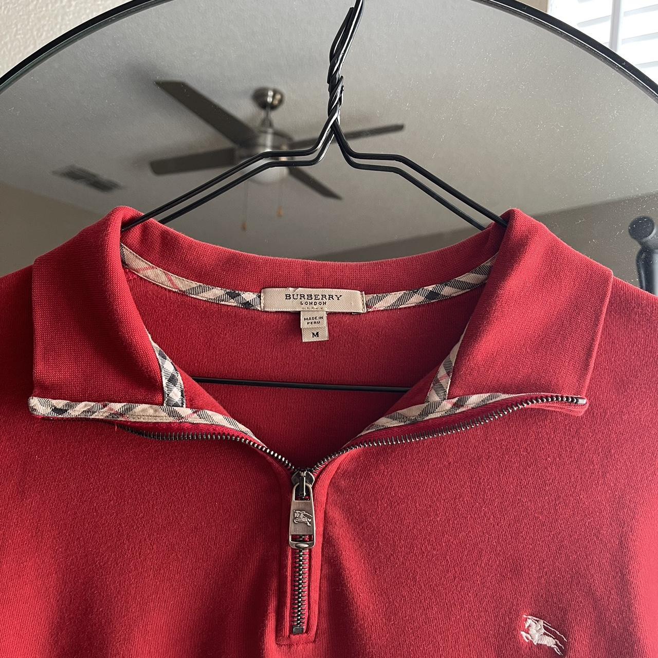 burberry men's quarter zip