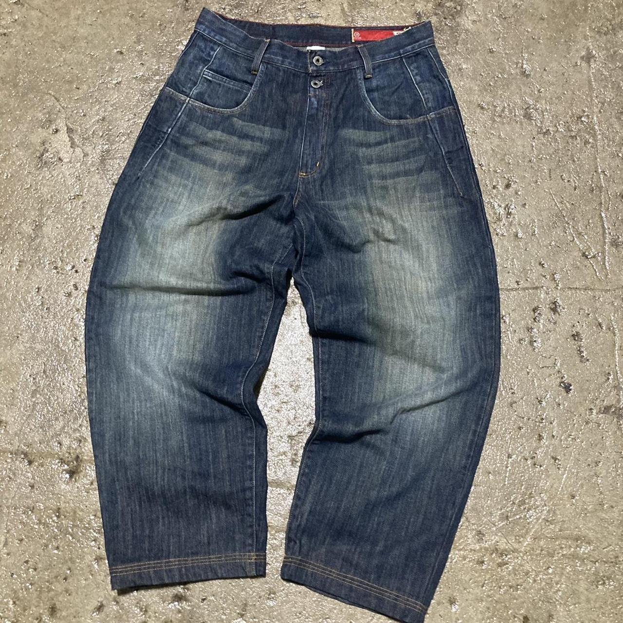 Crazy Vintage Y2K Baggy Guess Jeans Faded Blue Denim... - Depop