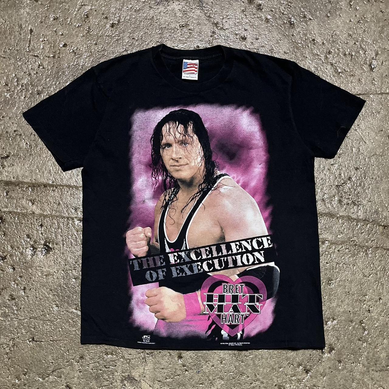 Crazy Vintage 90s Bret The Hitman Hart WWF Wrestling... - Depop