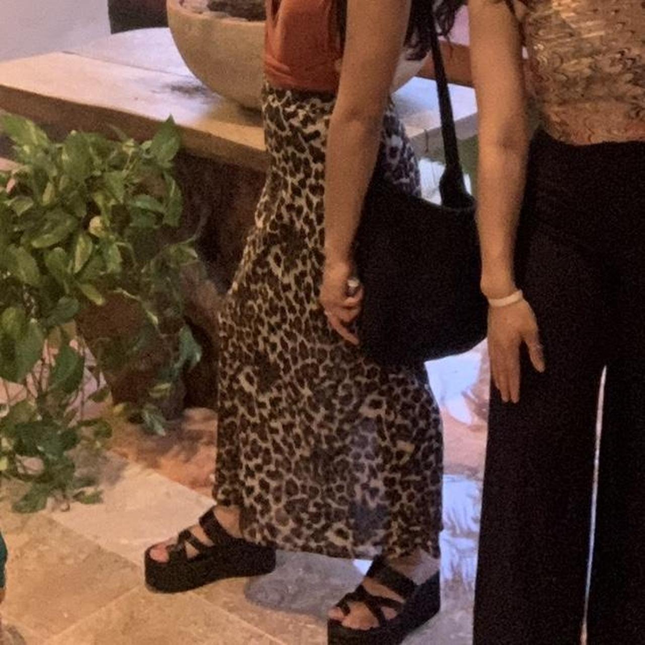 Cheetah print maxi skirt from Nordstrom! Has a small... - Depop