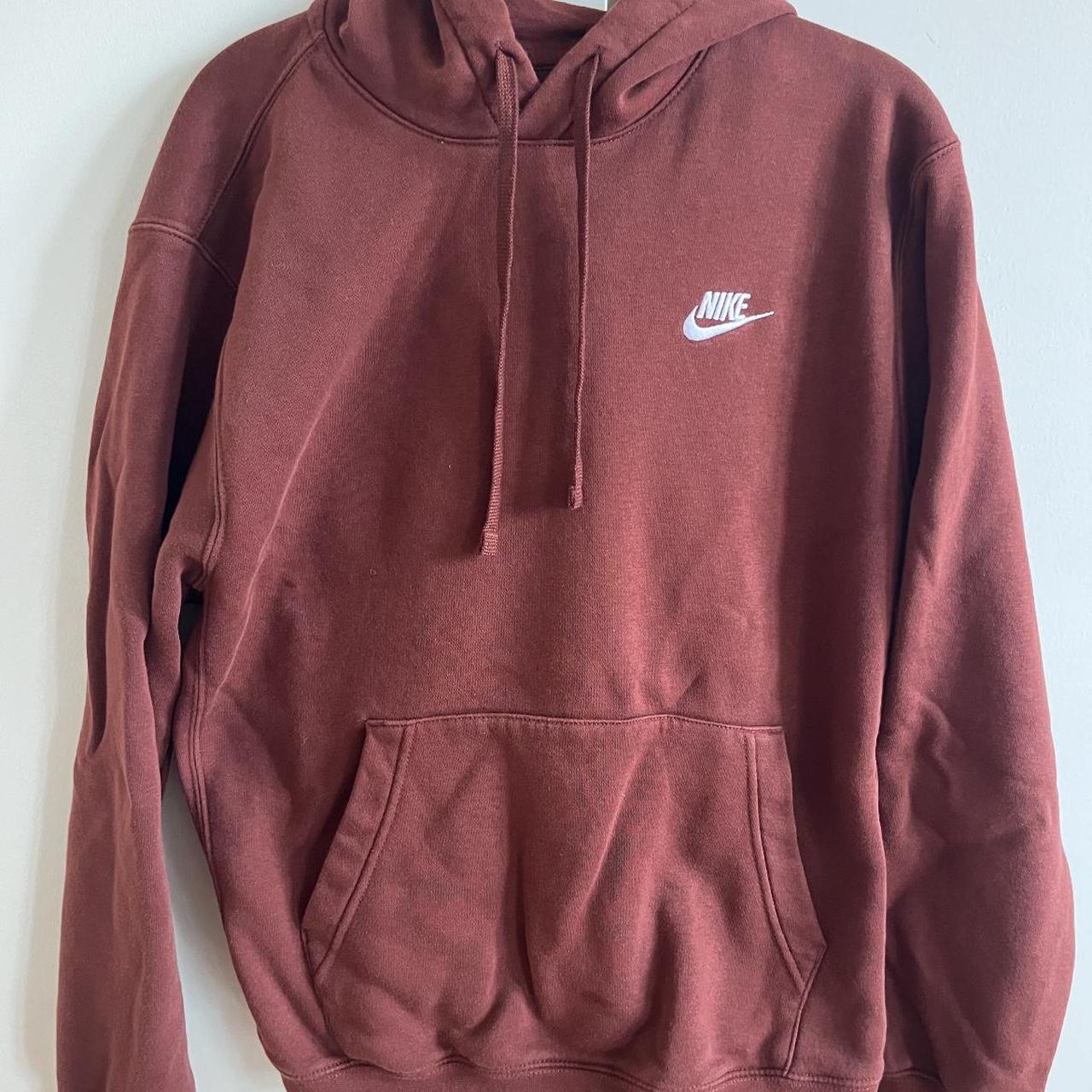 mens burgundy nike hoodie