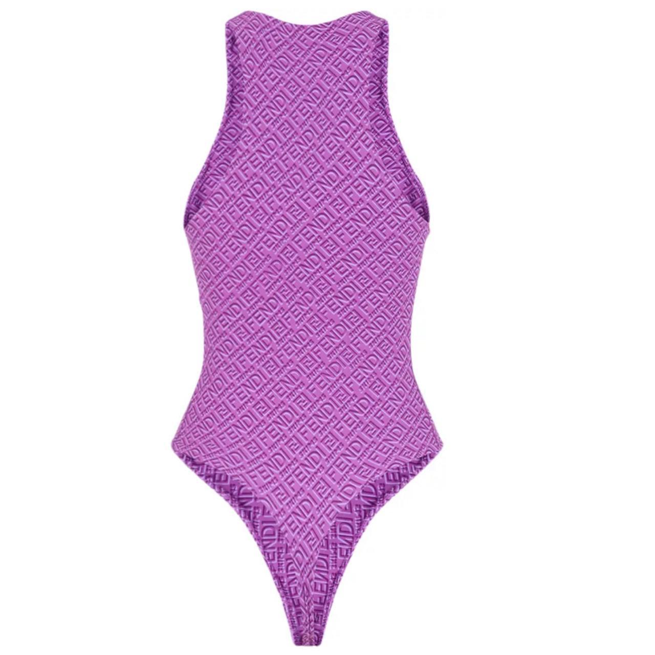 Fendi Women's Pink And Purple Bodysuit 