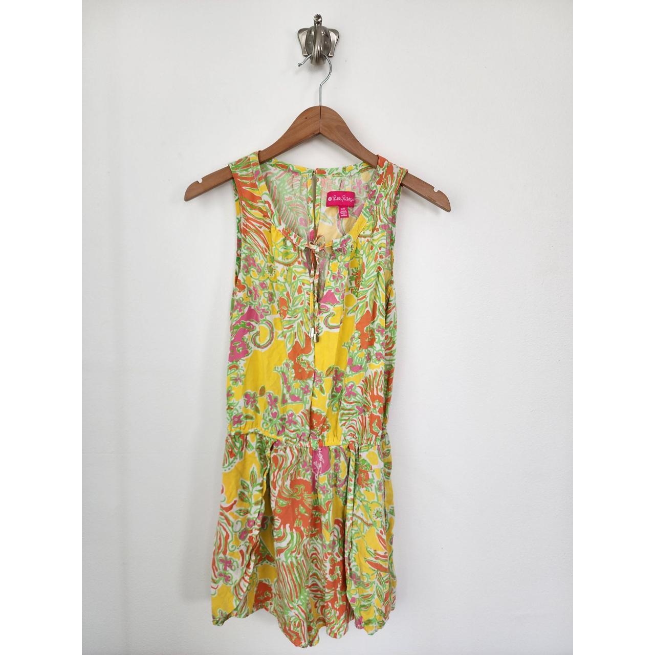 Lilly Pulitzer for Target challis Happy Place yellow... - Depop