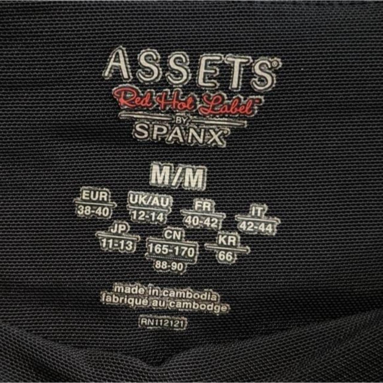 Spanx Assets Red Hot label black high waisted racing