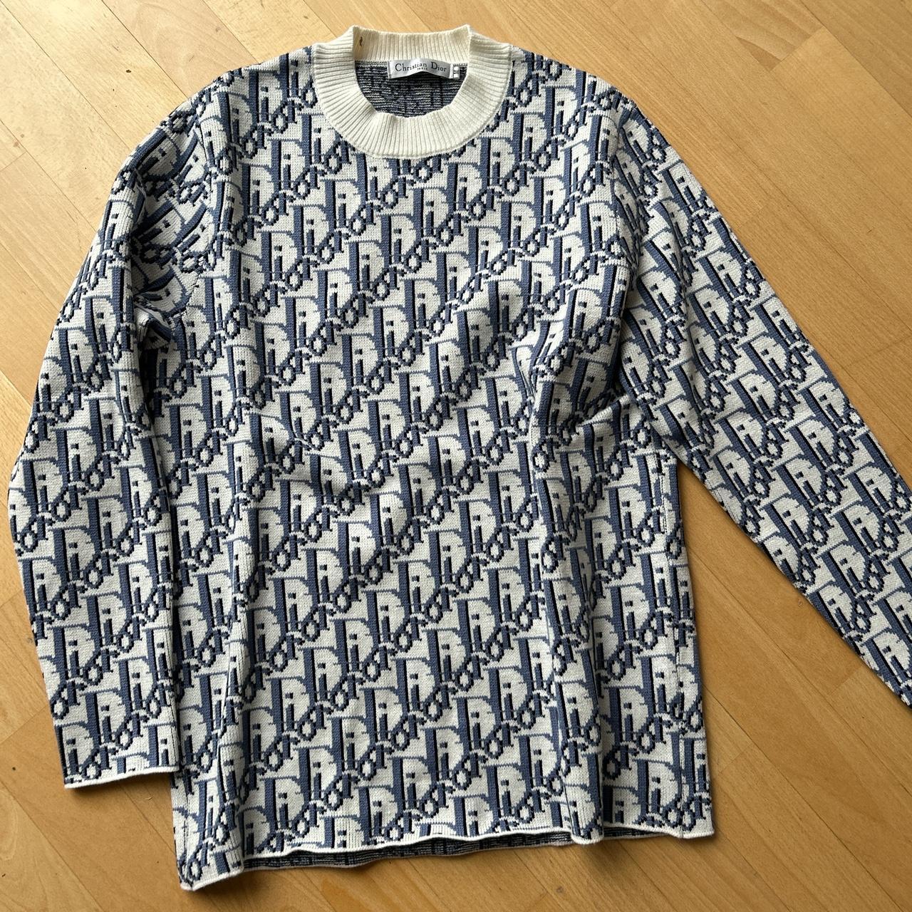 Oblique Inserts Dior Long Sleeve Sweater Sweater With Dior Oblique