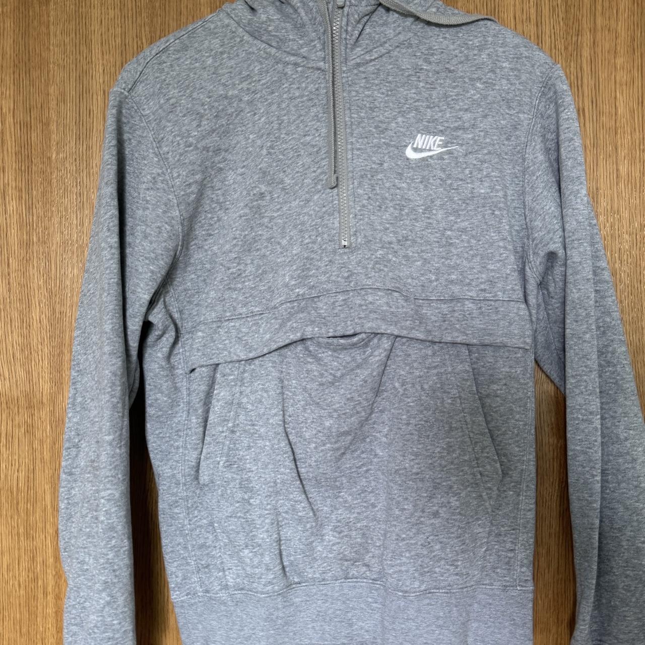 mens nike half zip grey