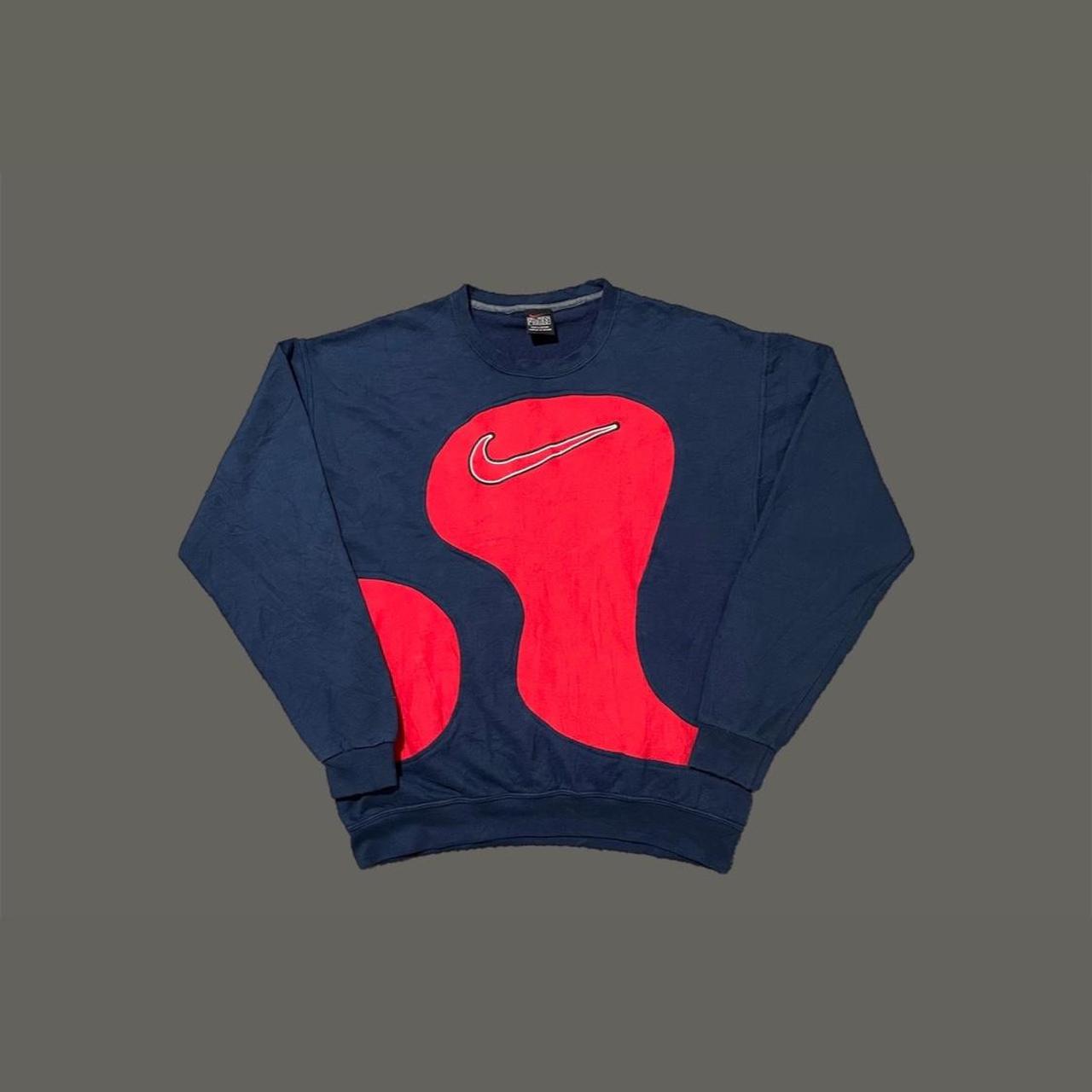 black and red vintage nike sweatshirt