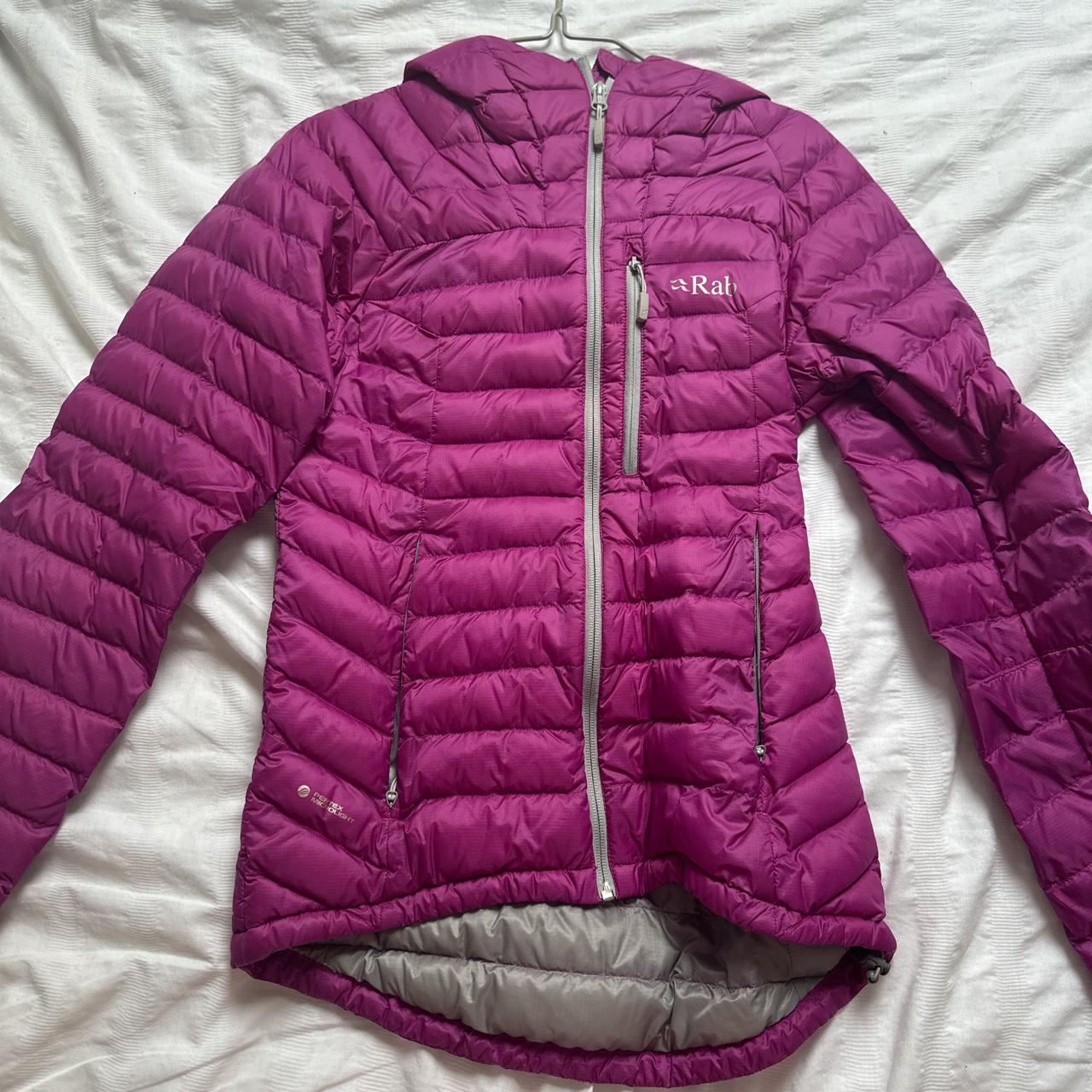 Rab coat. purple uk 8 in good condition - Depop