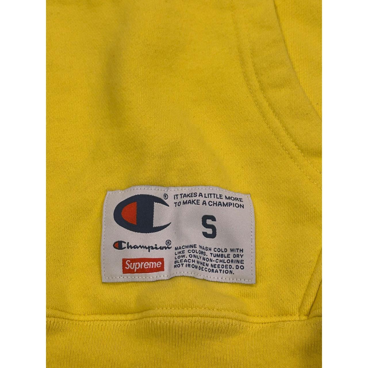 Champion supreme clearance hoodie yellow