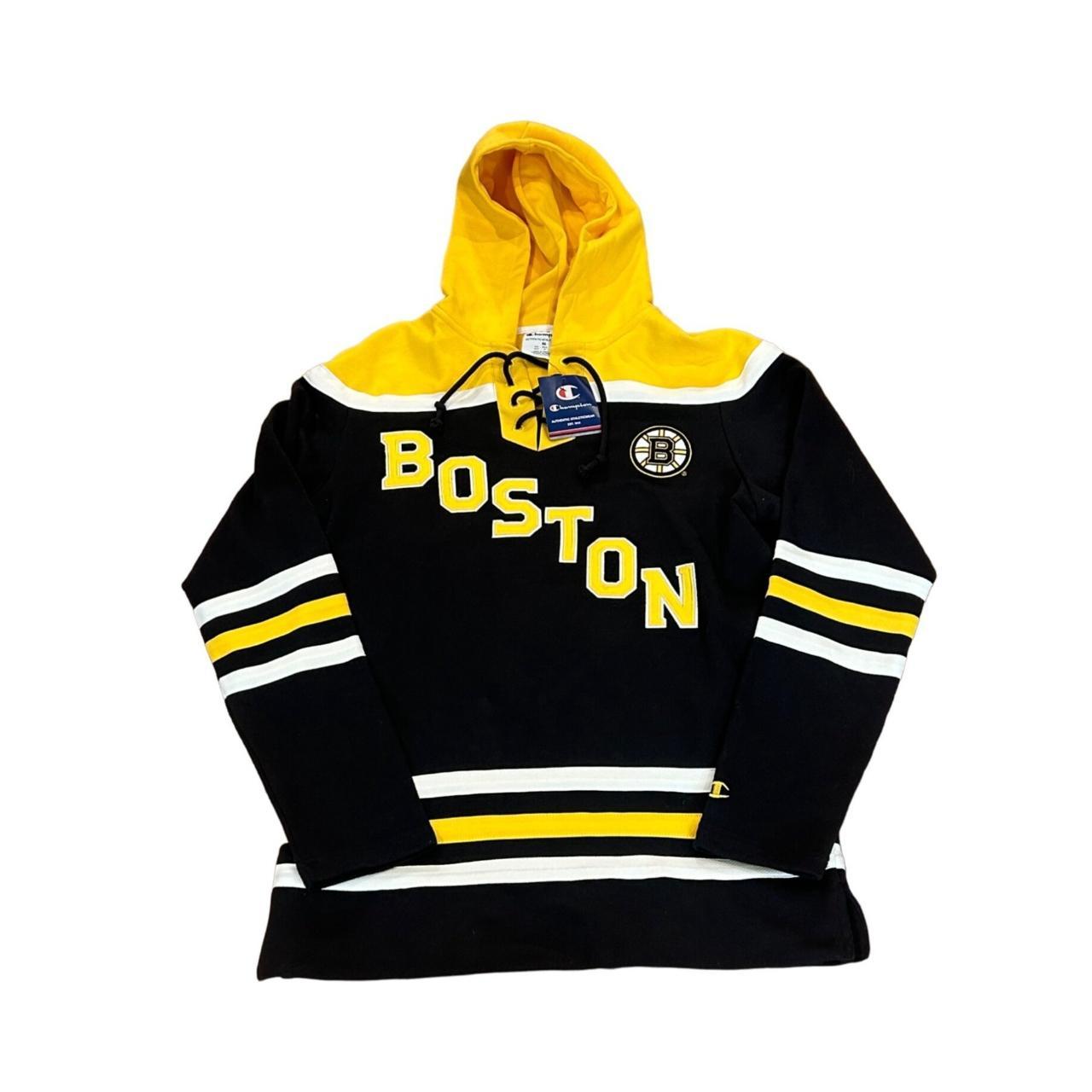 Champion black best sale and yellow hoodie