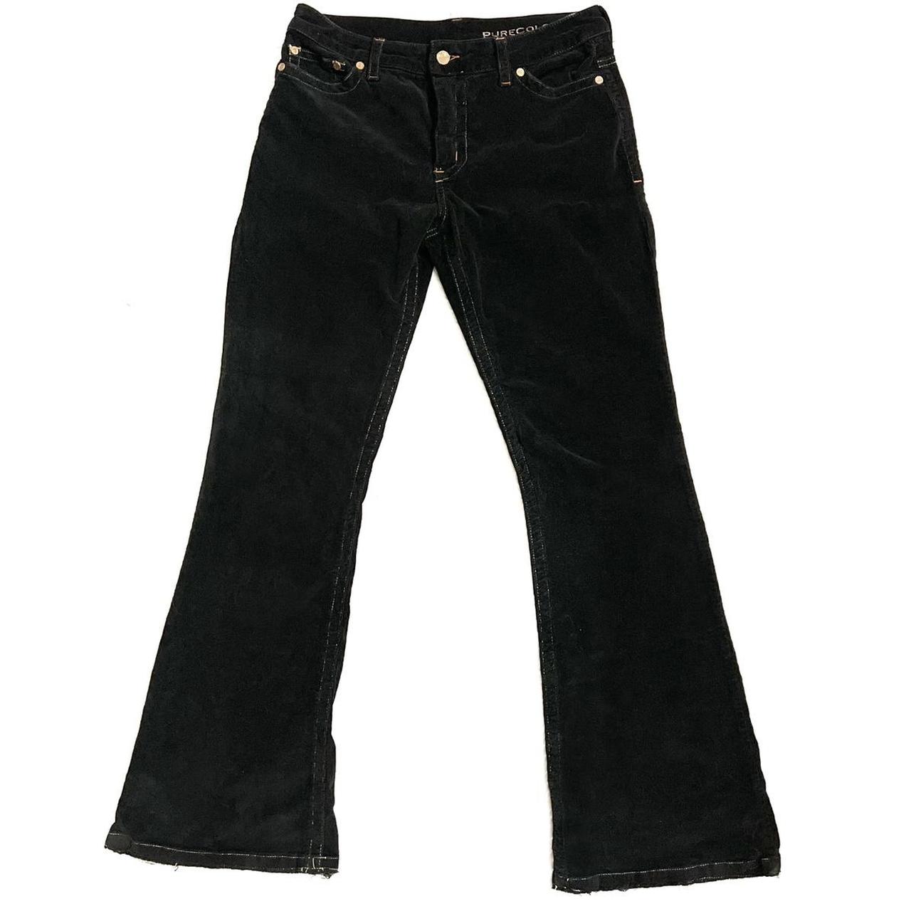 Purecolor corduroy bootcut jeans -size: 28 -inseam:... - Depop