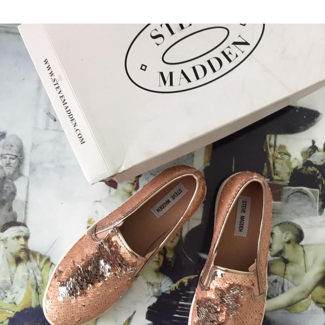 Steve madden best sale rose gold trainers