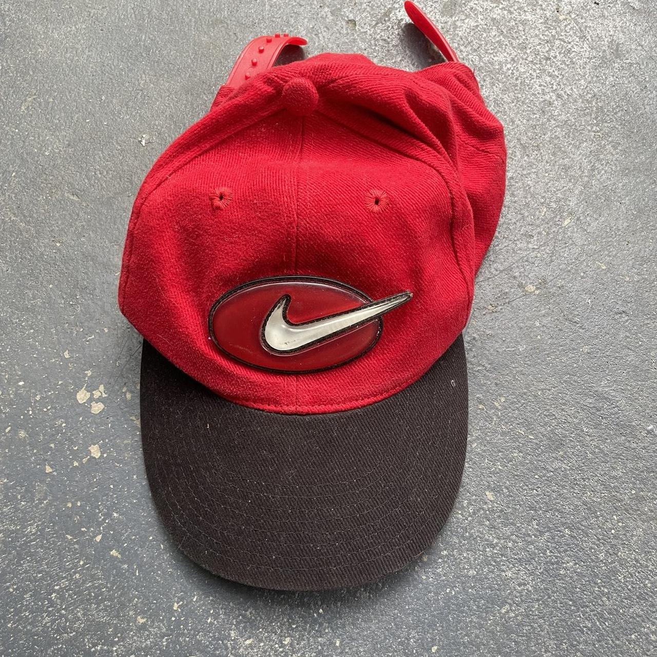 90's - Y2k Nike white tag white SnapBack hat with - Depop
