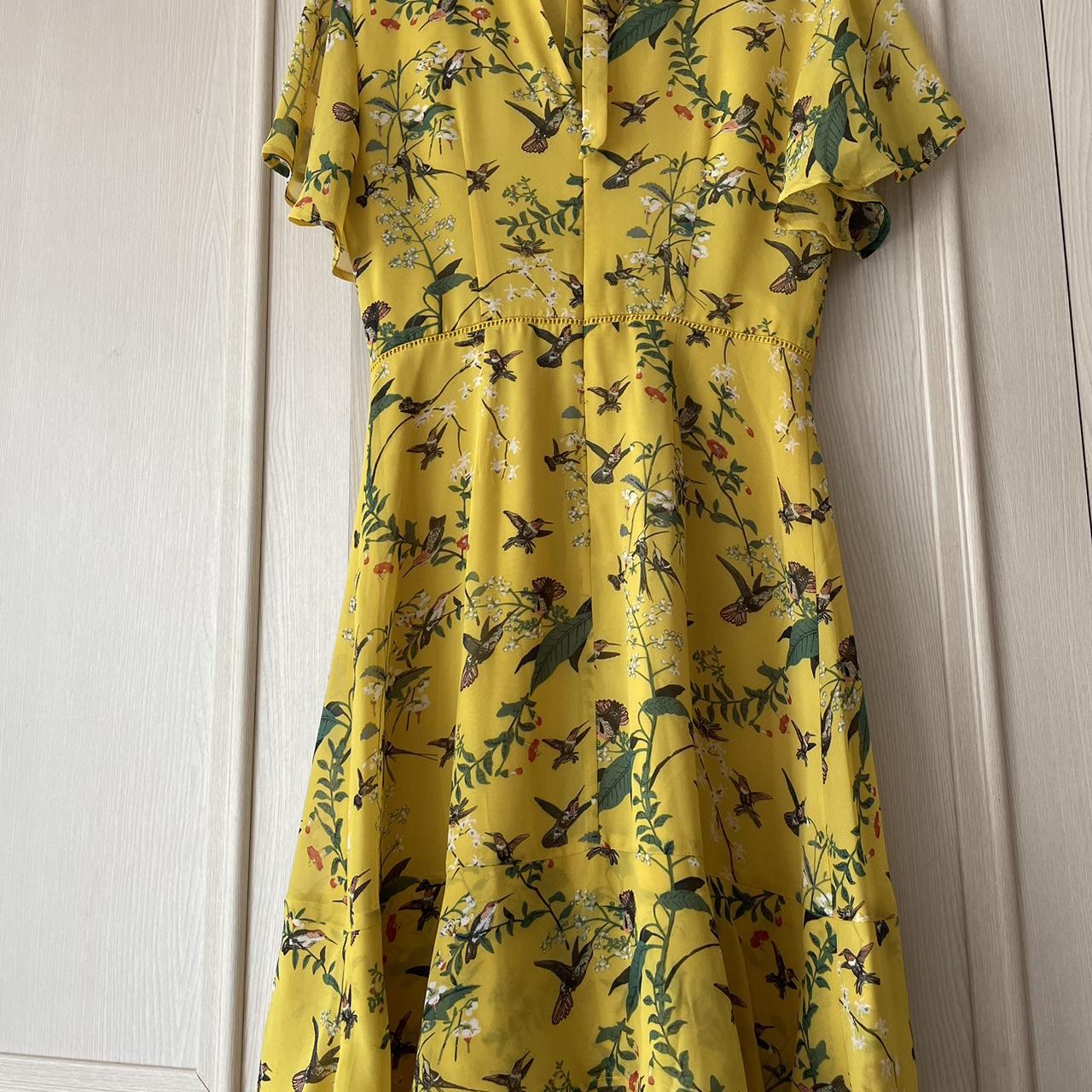 Oasis yellow floral dress hotsell