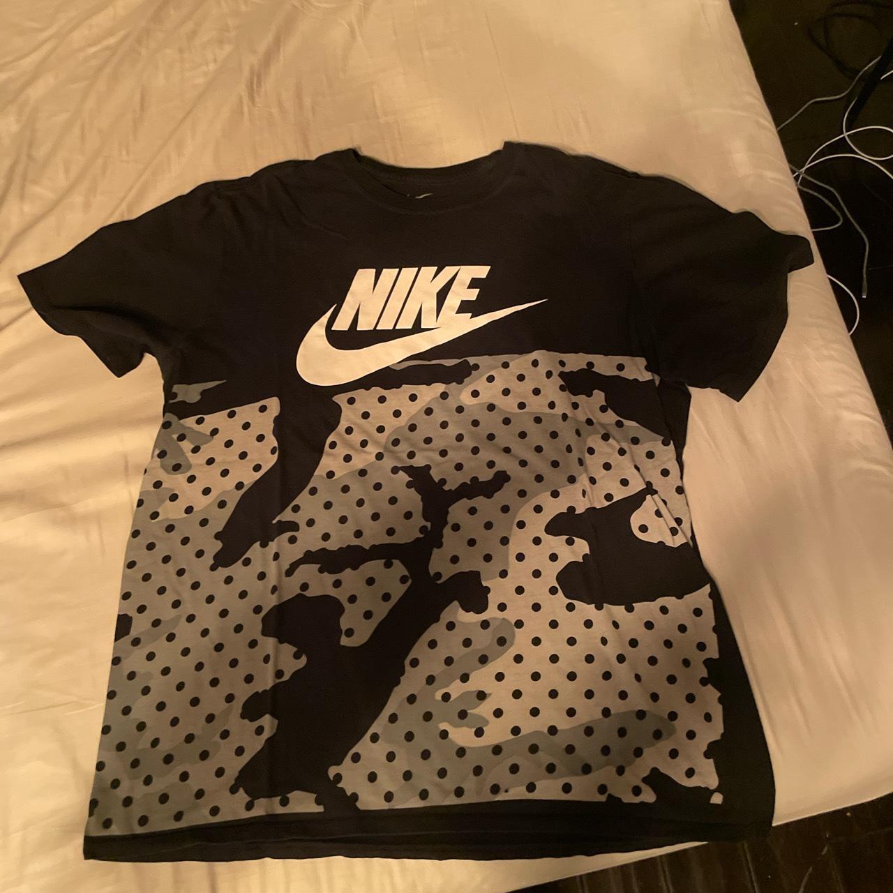 nike black camo shirt