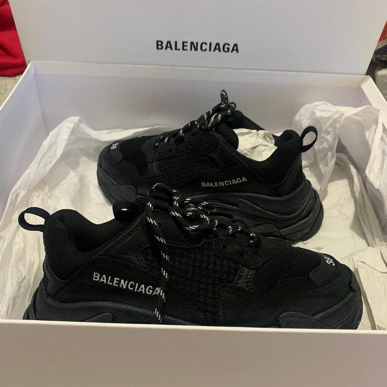 Unisex balenciaga triple s trainers, new condition... - Depop