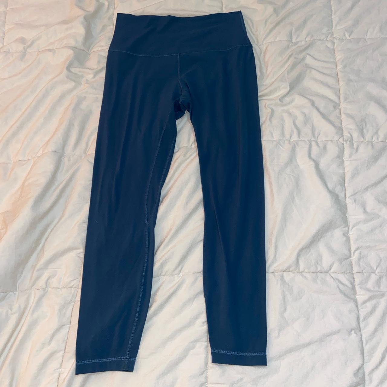 Lulu Lemon Blue Align Leggings Size 6, 25” inseam... - Depop