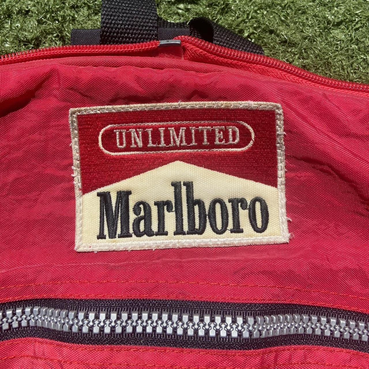 Marlboro Men's Red and Black Bag Depop
