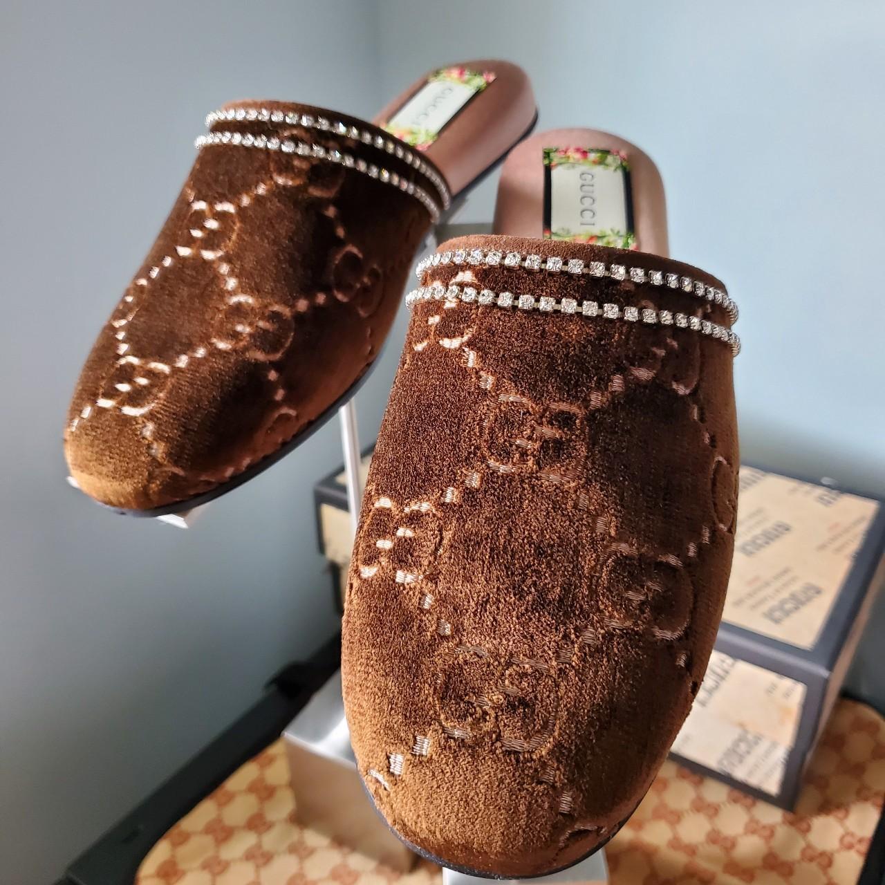 Gucci velvet mules sale