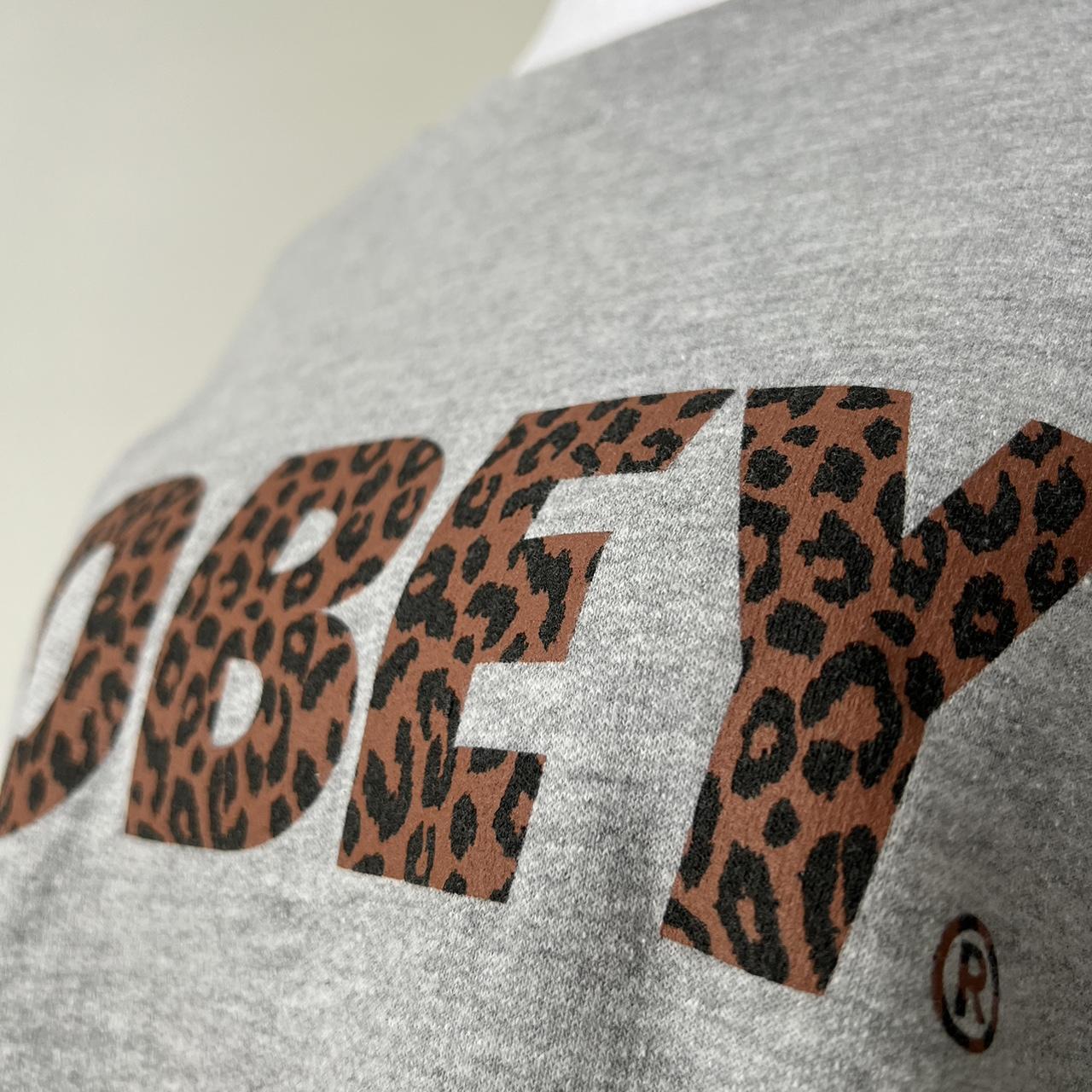 Obey cheetah hot sale print sweatshirt