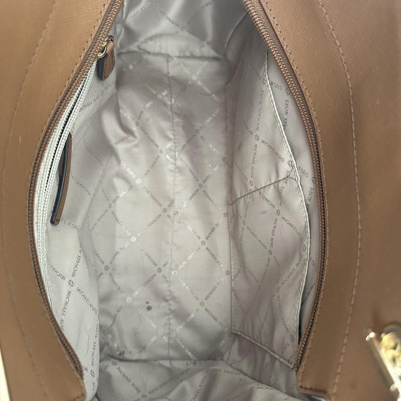 Blush Leather Michael Kors hobo bag. Gently used.  - Depop