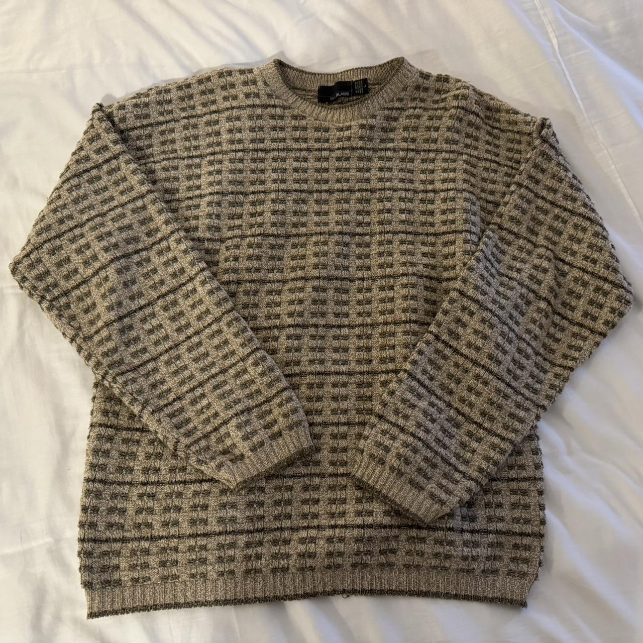 super comfy size L bill blass grandpa sweater. super... - Depop