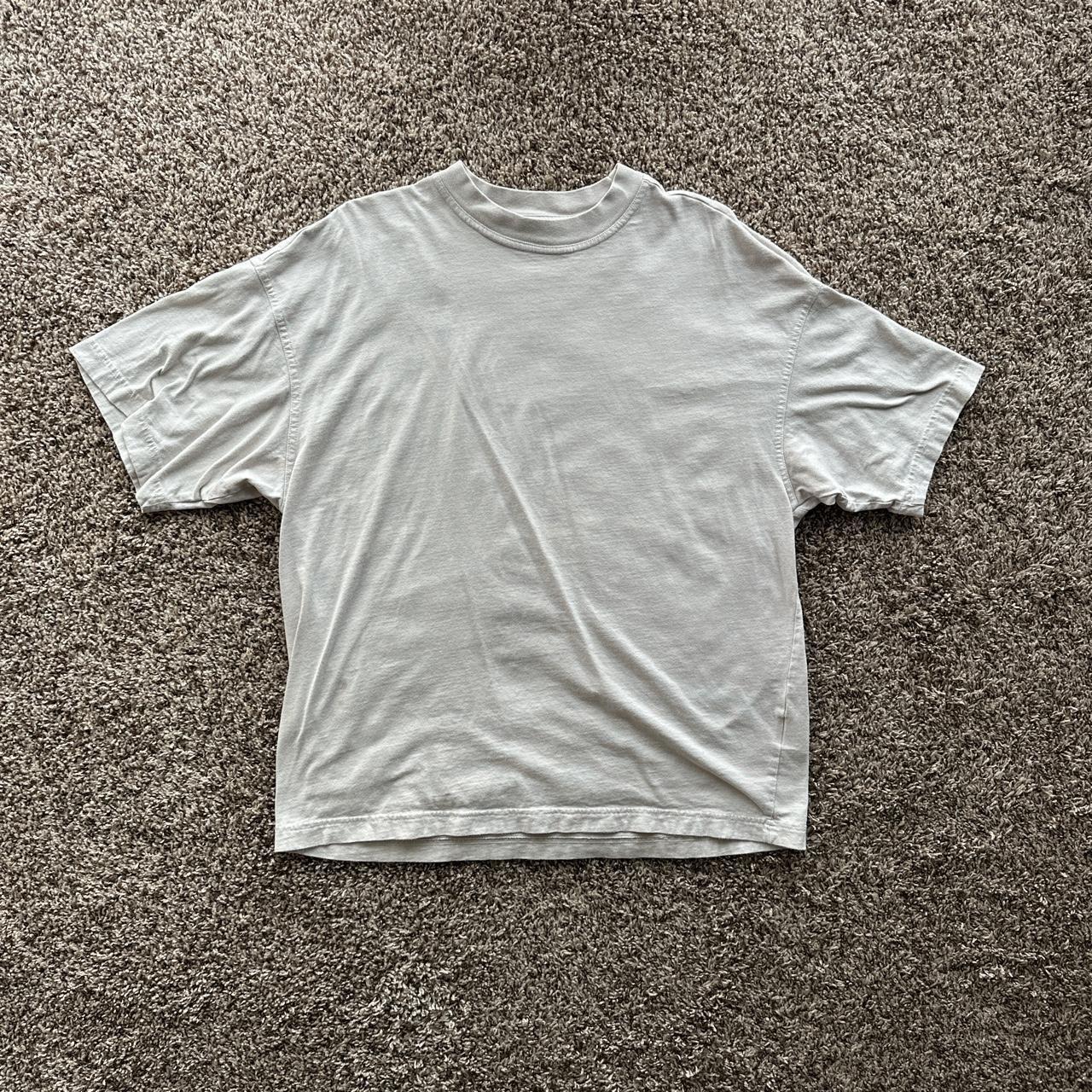 h&m oversized t shirt men white