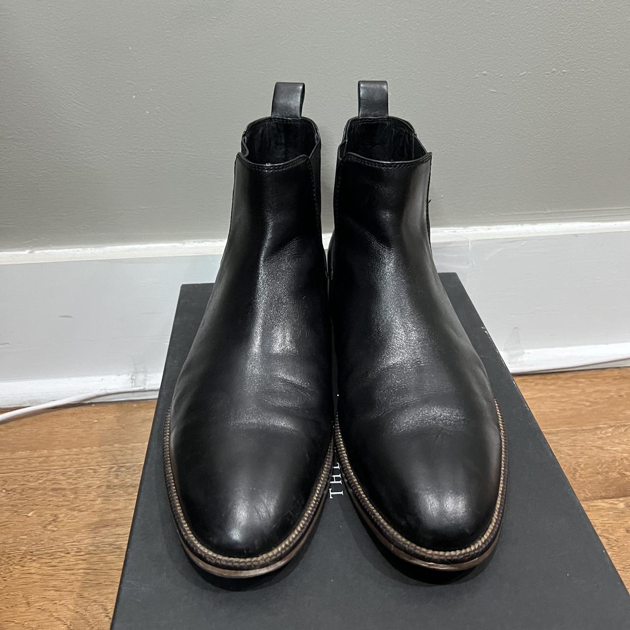 Bloomingdale's Men's Black Boots Depop