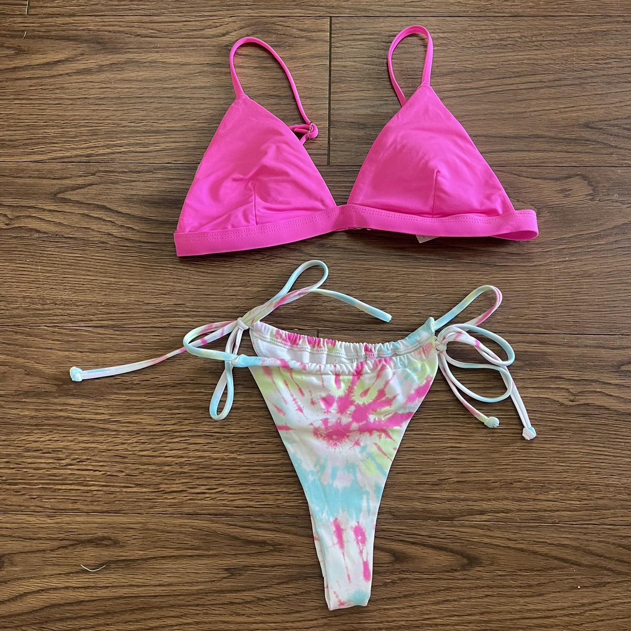 Size S tillys bikini top Size M tillys bikini bottoms - Depop