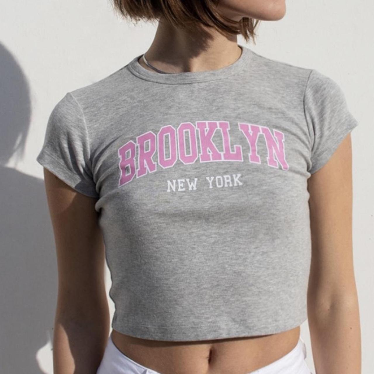 Subdued light grey “Brooklyn New York” T-shirt.  - Depop