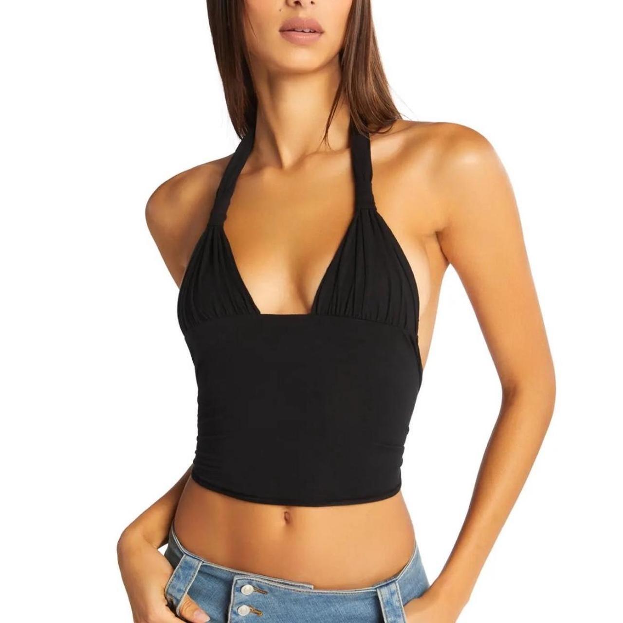 I.AM.GIA Cropped outlet Halter Top