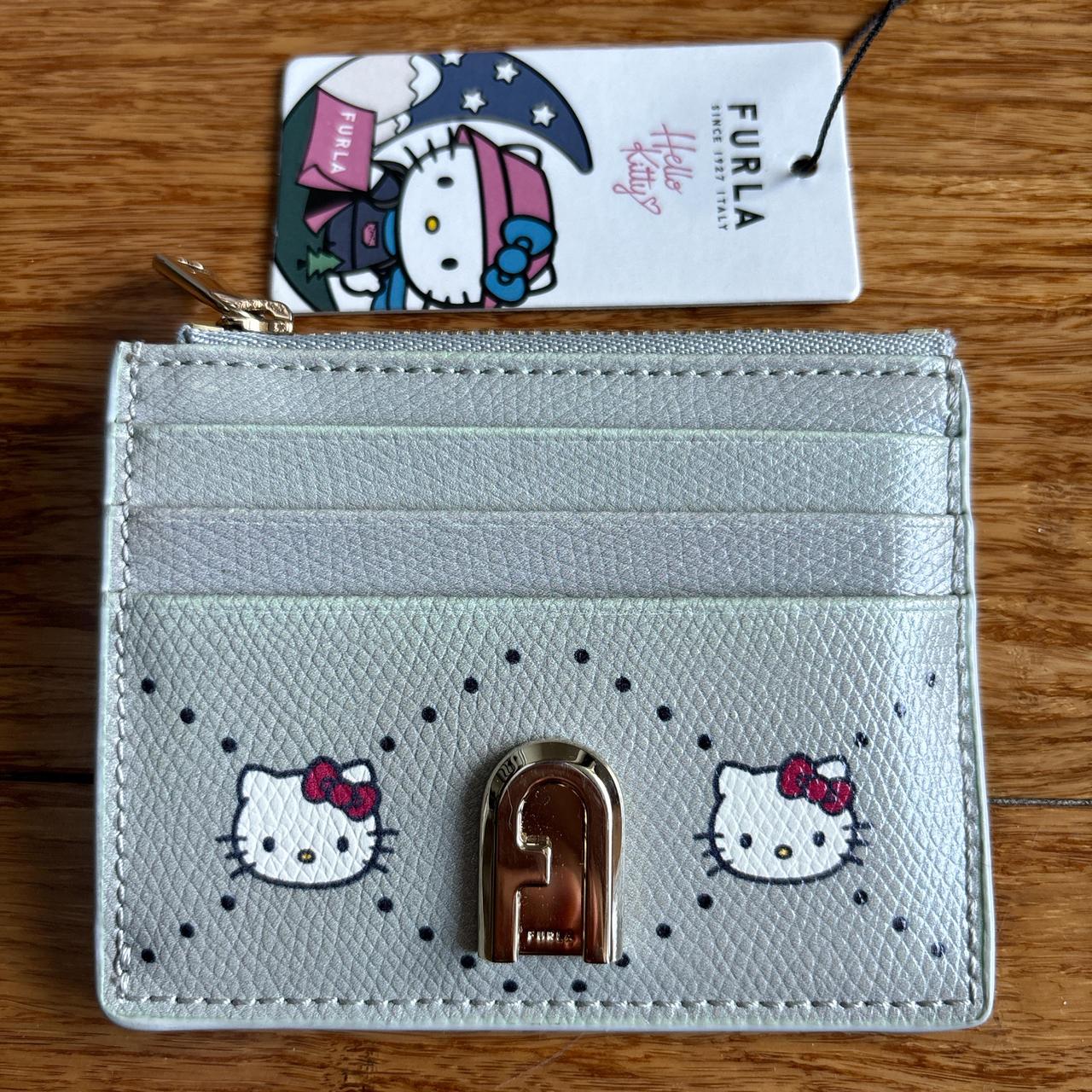 Furla hello kitty card holder sale