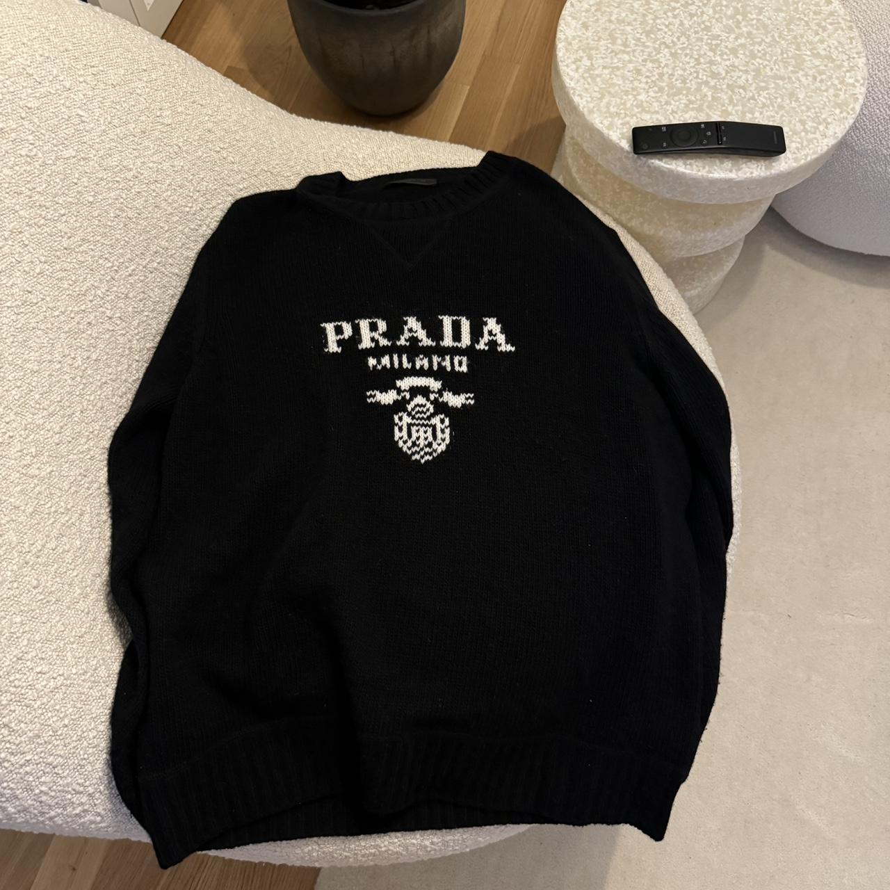 Prada logo jumper best sale