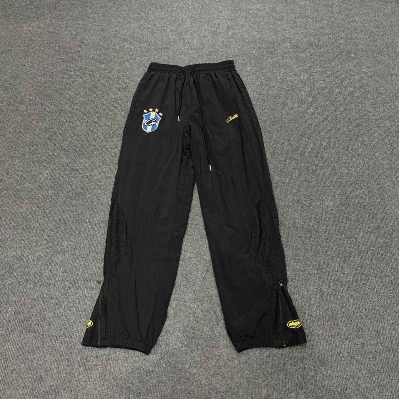 Corteiz OLYMPIC SHUKU PANT - BRASIL [BLACK/BLACK] | Depop