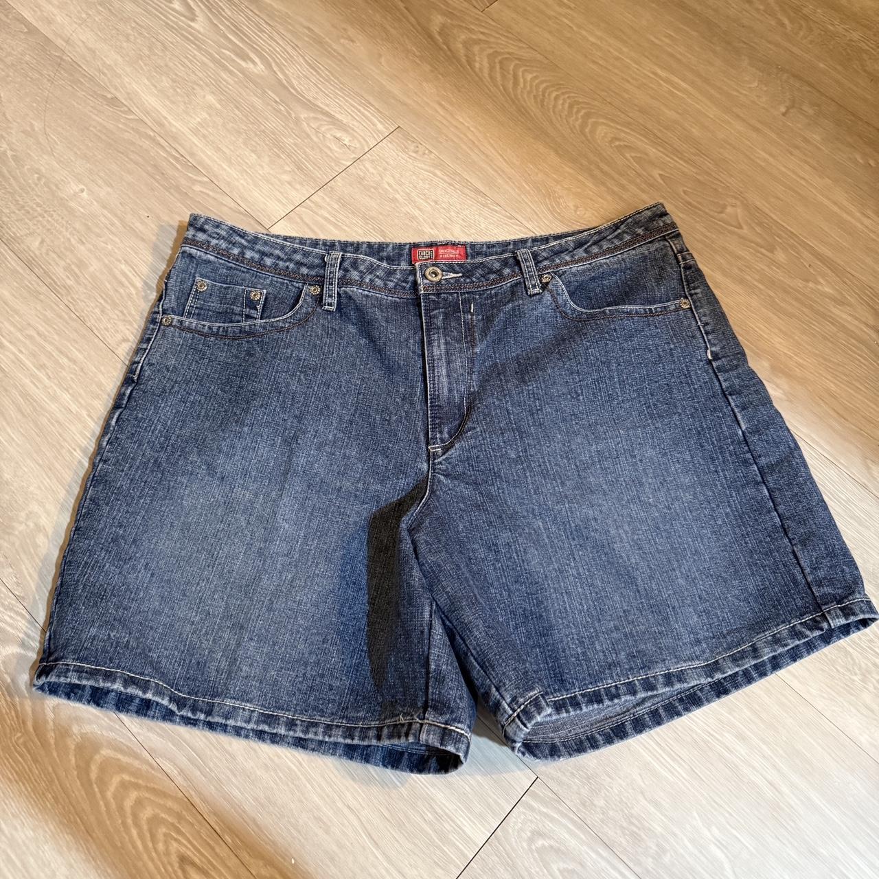 Faded Glory Women's Shorts Blue/Navy 10 – Cute retro Dark blue