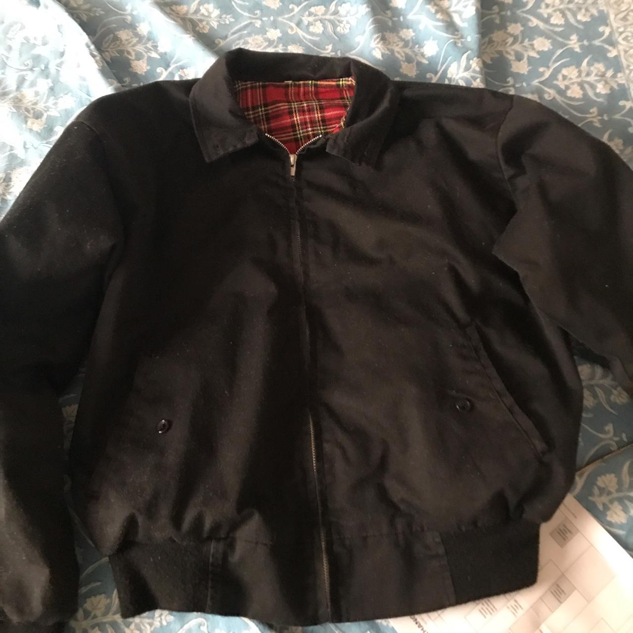 Black Harrington jacket - Depop