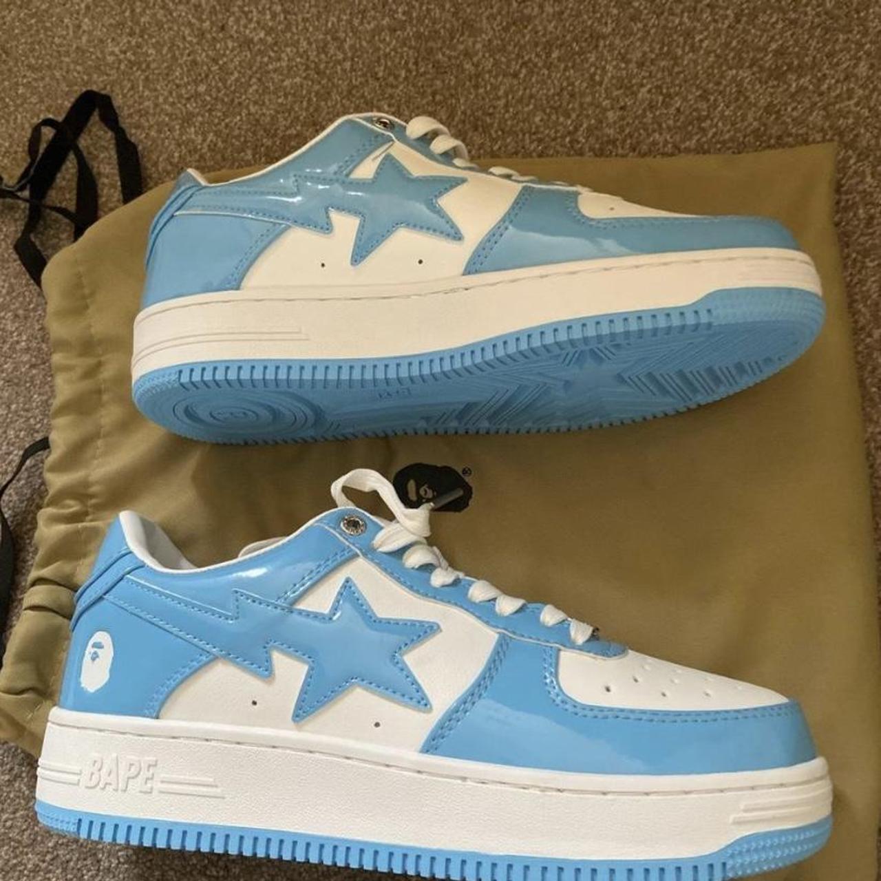 Baby blue bapesta. Size 8.5. Totally unworn. If... - Depop