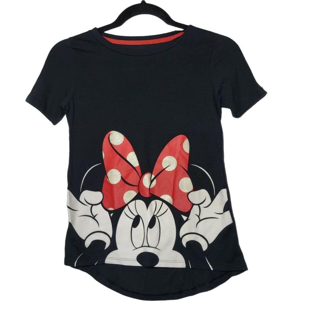 Disney Parks Minnie Mouse Bow Graphic T-Shirt Girl's... - Depop