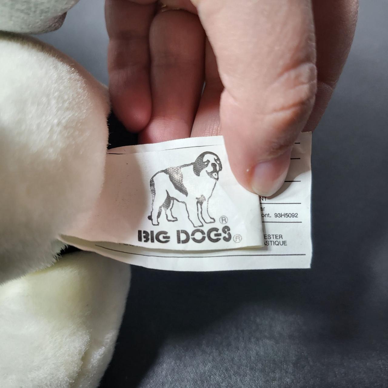 Vintage Big Dogs Sportswear Black and White Dog... Depop