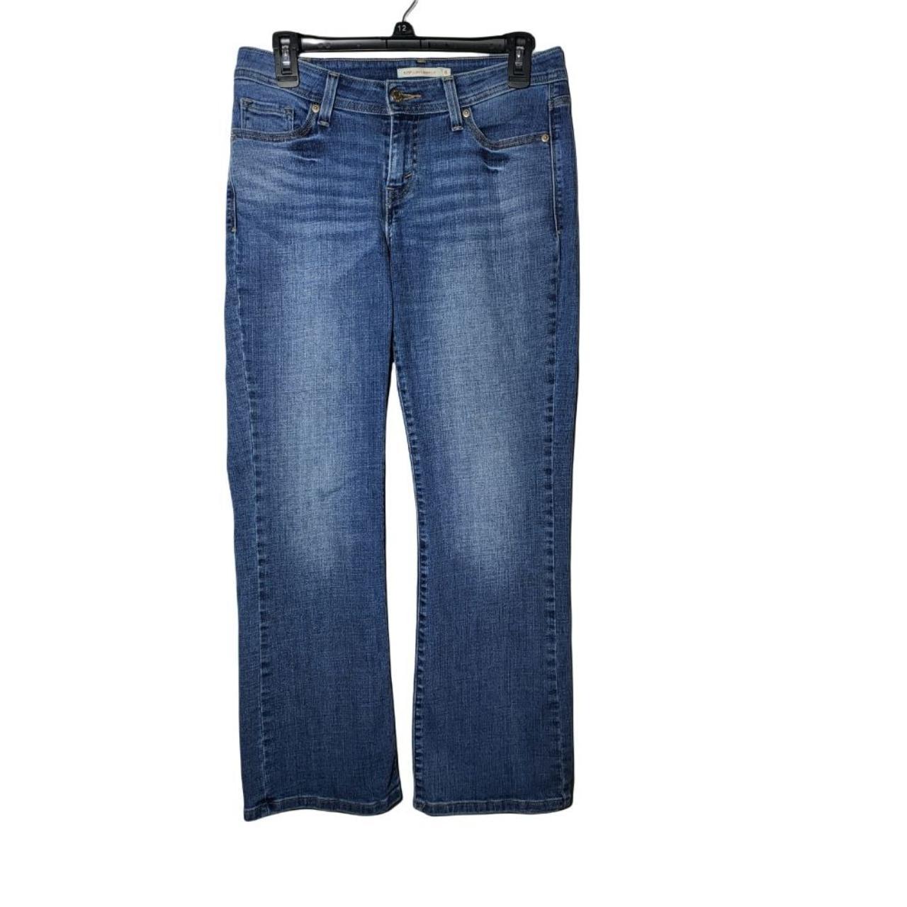 Levi's 529 Curvy Bootcut Denim Blue Jeans Women's... - Depop