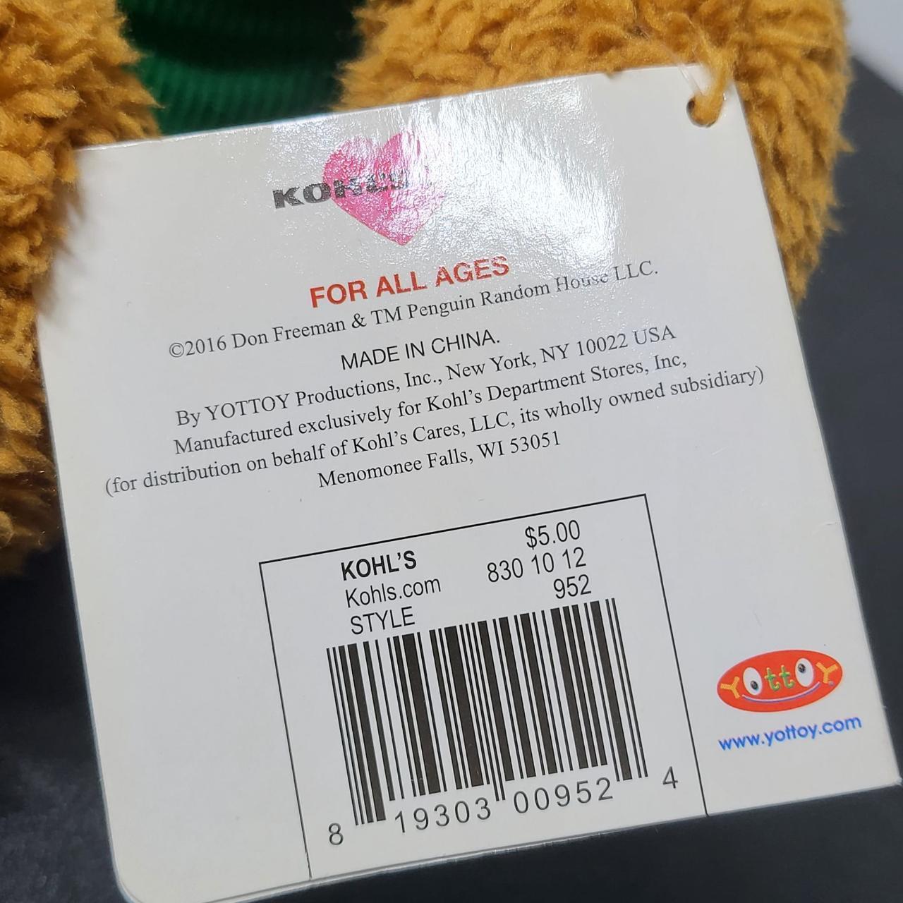 kohls corduroy bear