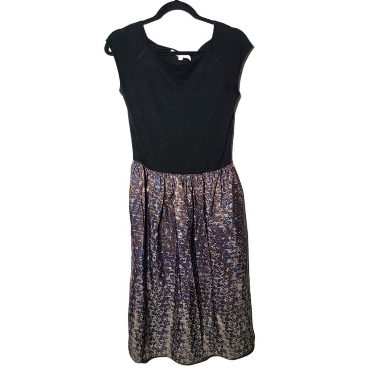 MIXT by Heidi Weisel Sweater Dress Printed Skirt w/... - Depop