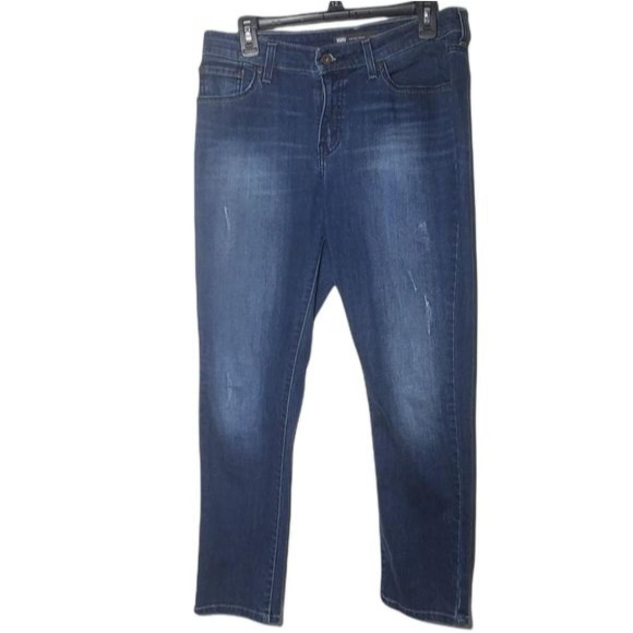Levi's Mid Rise Skinny Denim Blue Jeans Womens Size... - Depop