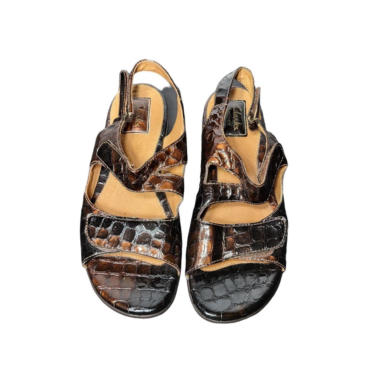 Clarks Artisan Womens Brown Sandals Size... Depop